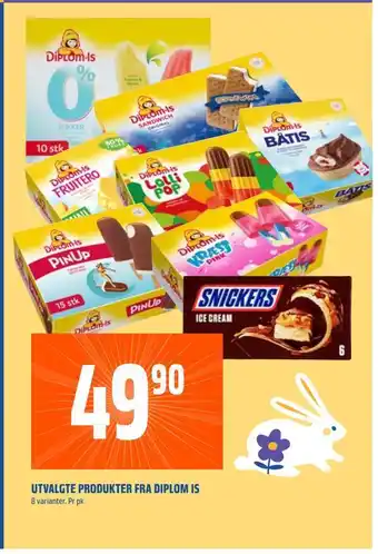 Coop Obs Utvalgte produkter fra diplom is tilbud