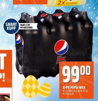 Coop Obs 8-pk pepsi max tilbud