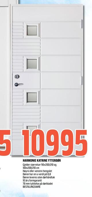 Coop Obs Harmonie katrine ytterdør tilbud