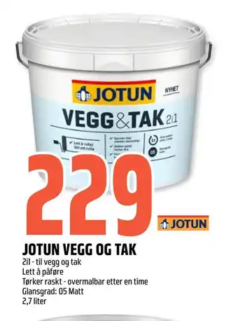 Coop Obs Jotun vegg og tak tilbud