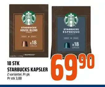 Coop Obs 18 stk starbucks kapsler tilbud