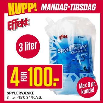 Europris Spylervæske tilbud