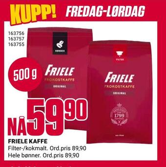 Europris Friele kaffe tilbud