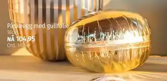 Nille Påskeegg med gullfolie tilbud