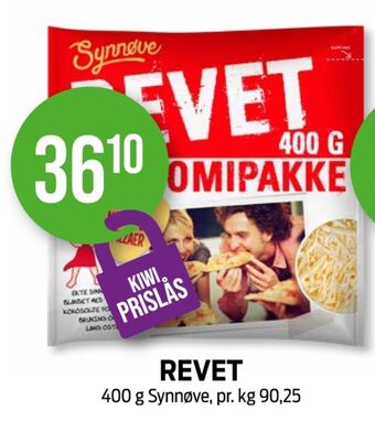Kiwi Synnøve finden revet ost tilbud