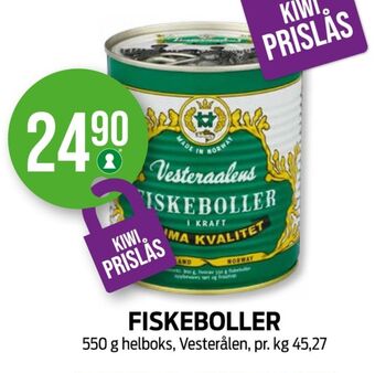Kiwi Vesterålens fiskeboller tilbud
