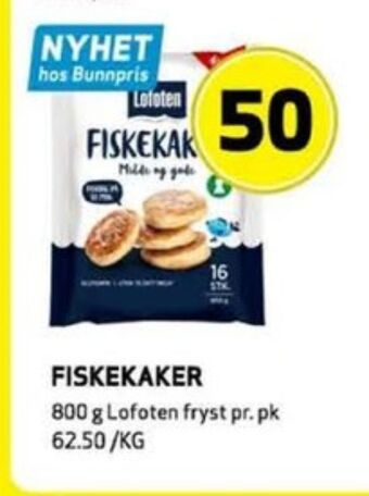 Bunnpris Lofoten fiskekaker tilbud
