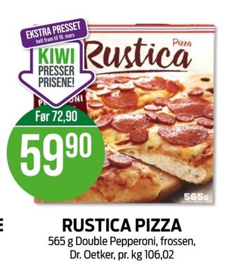 Kiwi Rustica pizza tilbud