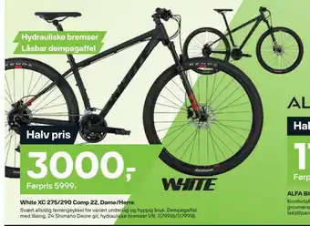 XXL Sport White xc 275/290 comp 22, dame/herre tilbud