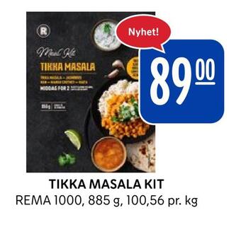 Rema 1000 Tikka masala kit tilbud