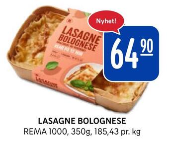Rema 1000 Lasagne bolognese tilbud