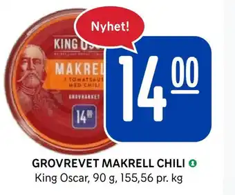 Rema 1000 Grovrevet makrell chili tilbud