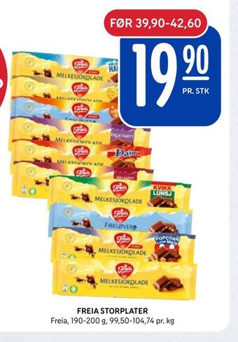 Rema 1000 Freia storplater tilbud