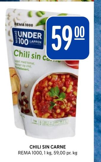 Rema 1000 Chili sin carne tilbud