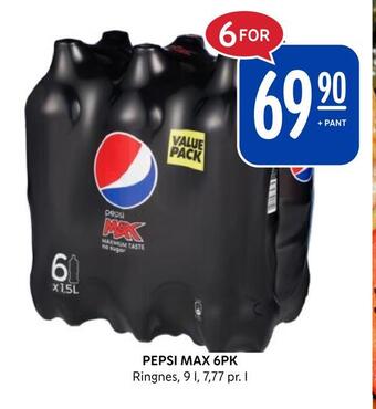 Rema 1000 Pepsi max 6pk tilbud