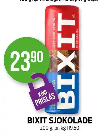 Kiwi Bixit sjokolade tilbud