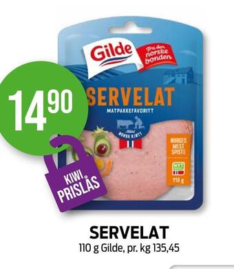 Kiwi Servelat tilbud