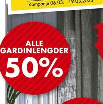 Sparkjøp Alle Gardinlengder tilbud