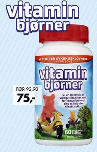 Sparkjøp Vitamin Bjørner tilbud