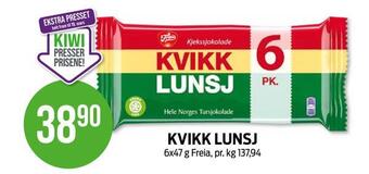 Kiwi Kvikk lunsj tilbud