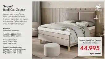 Fagmøbler Svane ® intelligel zelena kontinental 160cm tilbud