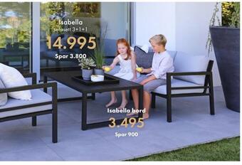 Fagmøbler Isabella sofasett 3+1+1 tilbud