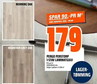 Coop Obs Pergo Perstorp 1-Stav Laminatgulv tilbud