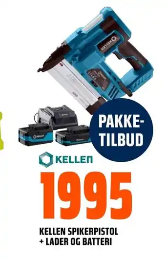 Coop Obs Kellen Spikerpistol + Lader og Batteri tilbud