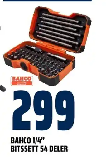 Bahco 1/4" Bitssett 54 Deler