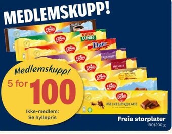 Coop Prix Freia Storplater tilbud