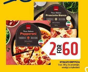 Coop Prix Utvalgte Coop Pizza tilbud