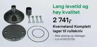 Felleskjøpet Kverneland Komplett Lager Til Rullekniv tilbud