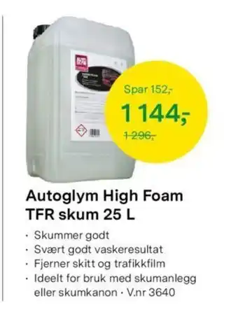Felleskjøpet Autoglym High Foam Tfr Skum 25L tilbud
