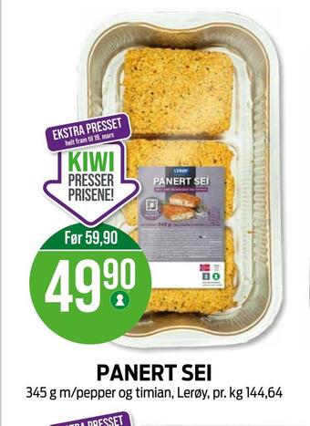 Kiwi Panert sei tilbud