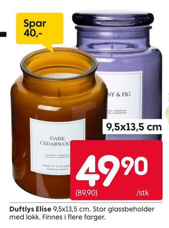 Rusta Duftlys elise tilbud