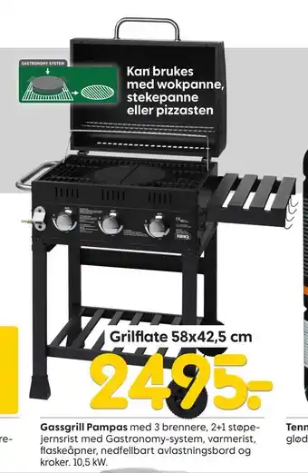 Rusta Gassgrill pampas tilbud