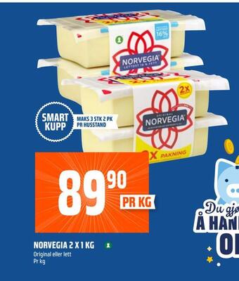 Coop Obs Norvegia 2 x 1 kg tilbud