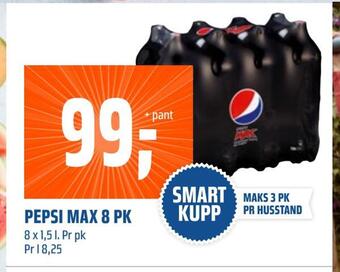Coop Obs Pepsi max 8 pk tilbud