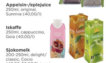 Meny Sunniva juice tilbud