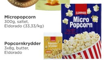 Meny Eldorado popcorn tilbud