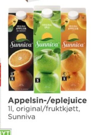 Meny Sunniva juice tilbud