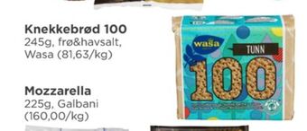 Meny Wasa knekkebrød tilbud