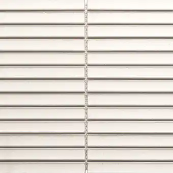 Tech, piano white 2x15 mosaikkflis
