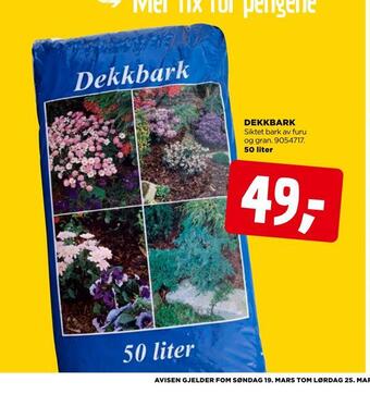jem & fix Dekkbark tilbud