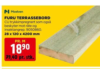 jem & fix Furu terrassebord tilbud