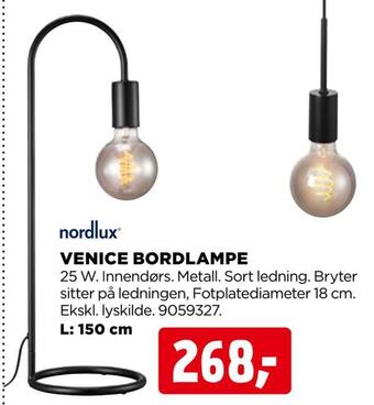 jem & fix Venice bordlampe tilbud