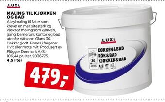 jem & fix Maling til kjøkken og bad tilbud