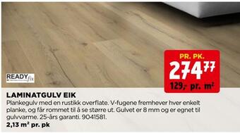 jem & fix Laminatgulv eik tilbud