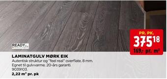 jem & fix Laminatgulv mørk eik tilbud