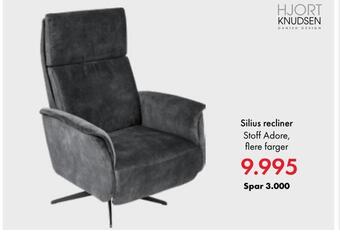 Fagmøbler Silius recliner tilbud